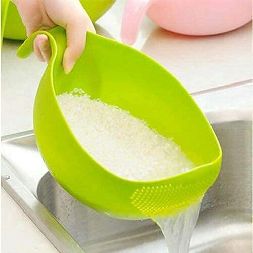 Multi-Purpose Strainer or Washer Bowl for Rice Fruits & Vegetable Rice Bowl