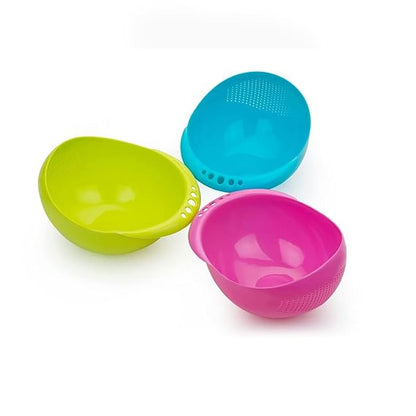 Multi-Purpose Strainer or Washer Bowl for Rice Fruits & Vegetable Rice Bowl